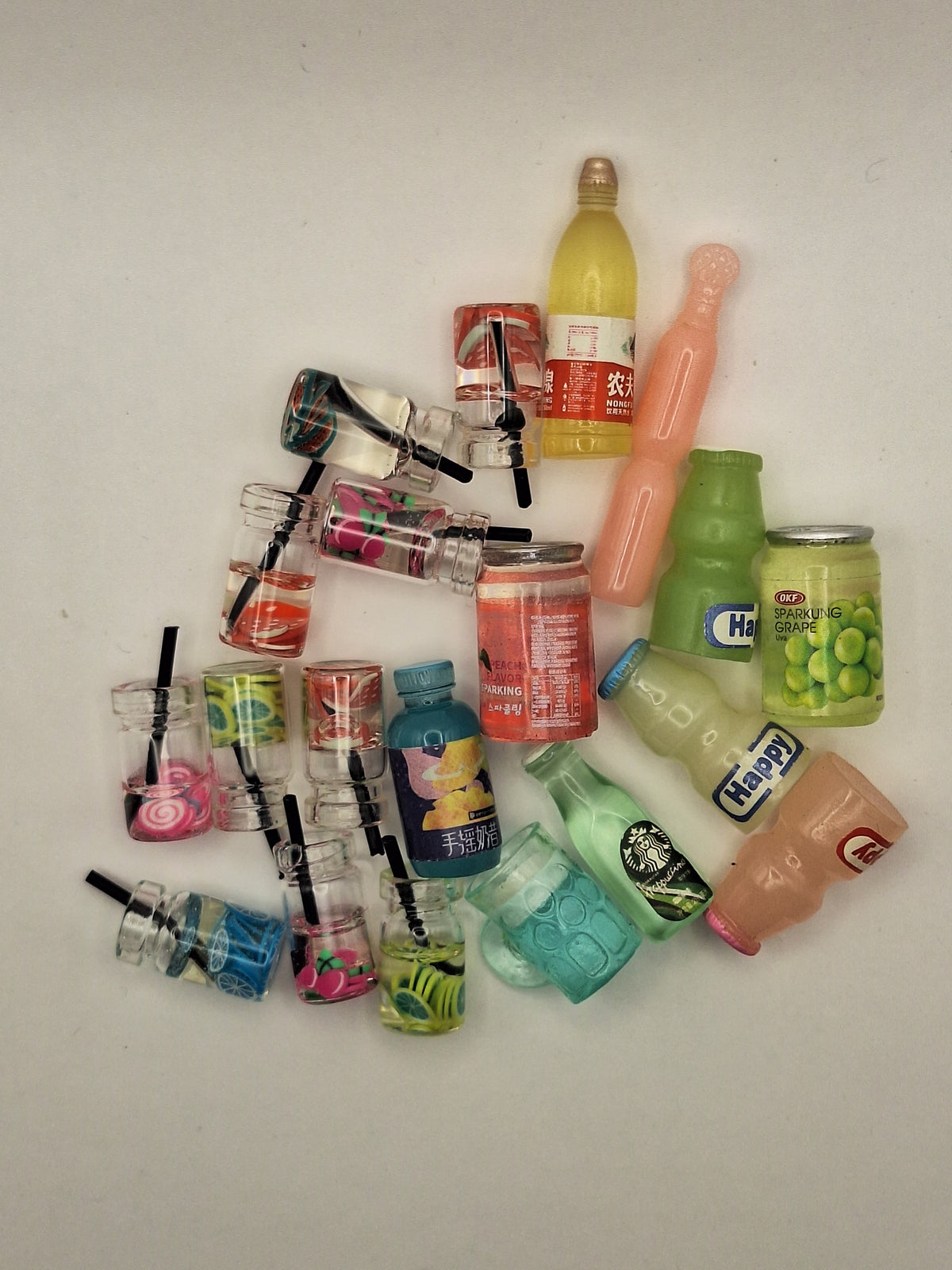 20 Bottle miniature Charms Perfect for DIY Projects