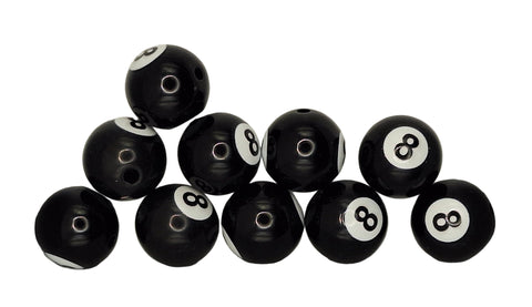Eight Ball  10 pieces 18mm