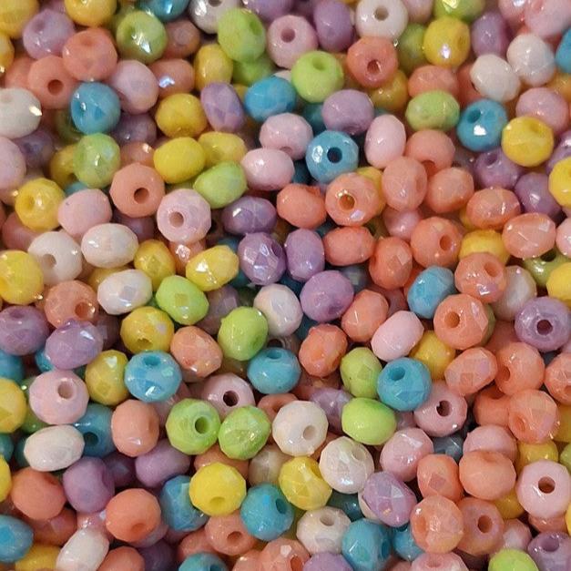 rainbow beads, Diamond cut, Multicolor acrylic beads, colorful nails acrylic, colorful acrylic sheets, colored plexiglass sheets, colored plexiglass, colored beads, acrylics nails designs, acrylic nail colors, acrylic colored sheets

